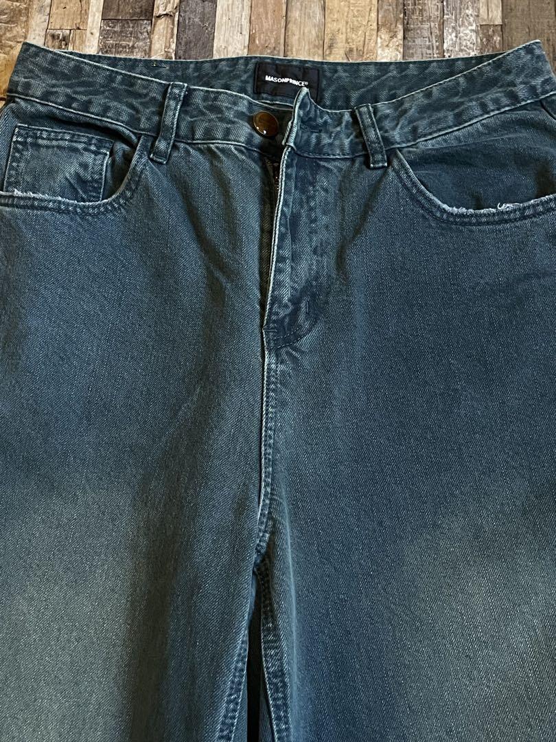 「MAISONPRINCE」Blue WIDE Damage Wash デニム