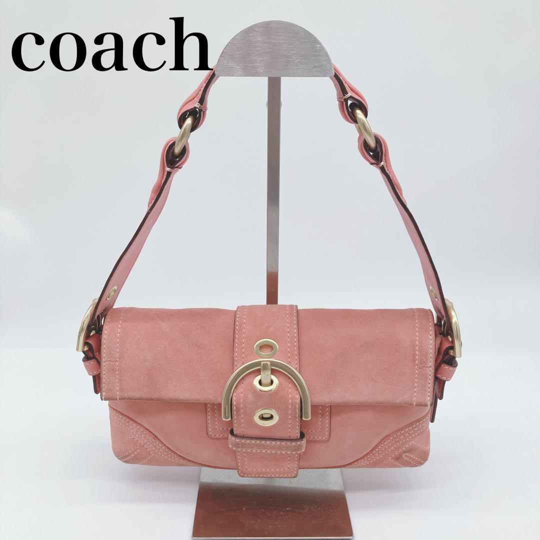 コーチ COACH ソーホー スエード ショルダーバッグ ピンク