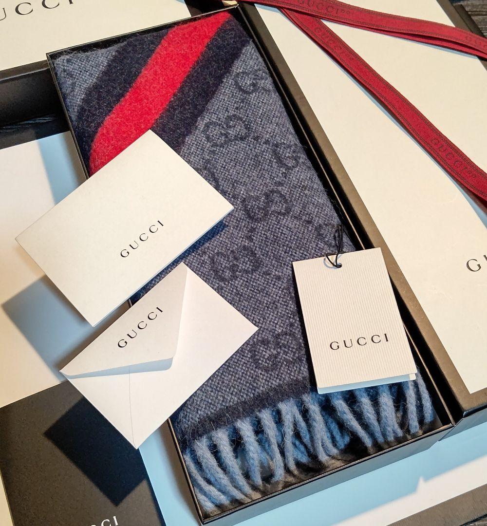 ❤美品箱付き❤GUCCI マフラー ストール ショール スカーフ❤アルパカ❤