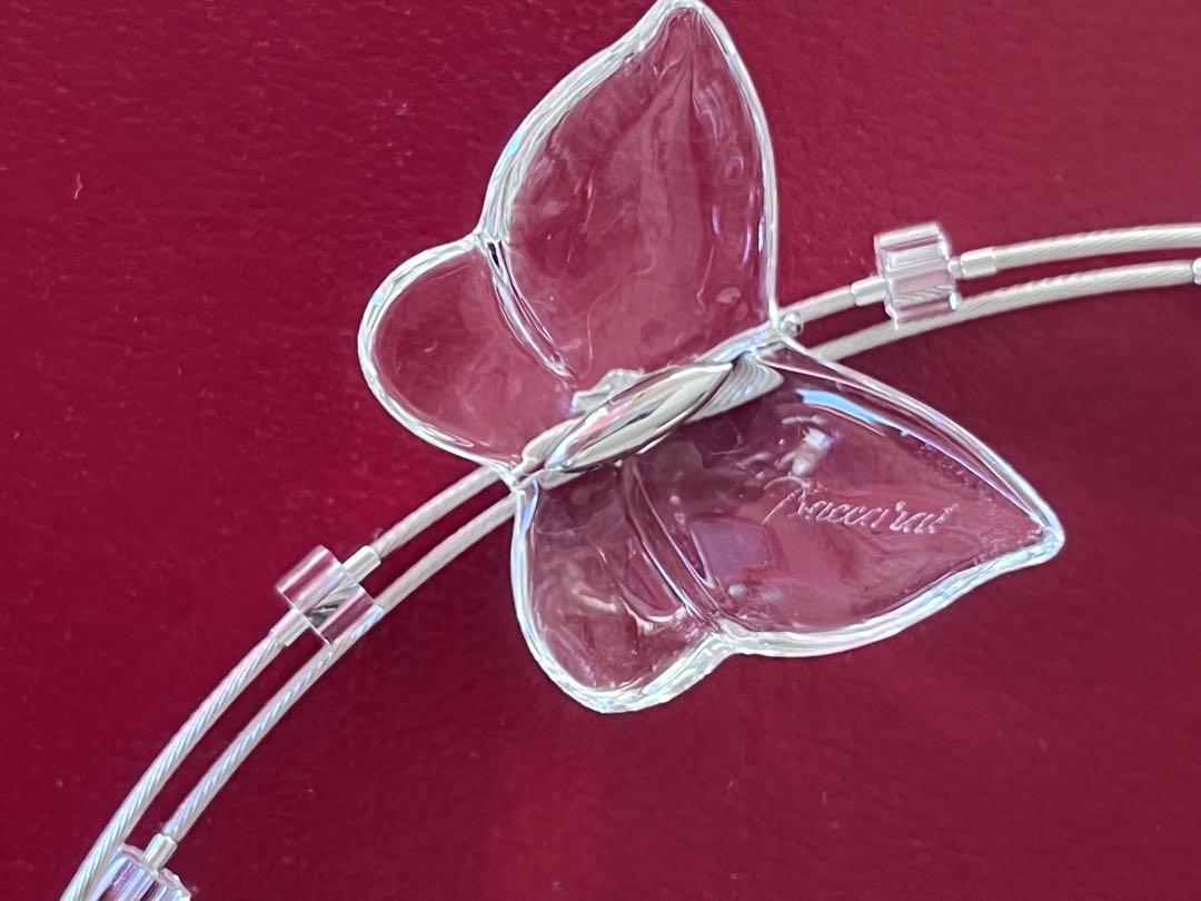 Baccarat バタフライネックレス Baccarat - バカラ ネックレス - バタフライ(蝶)の通販 by
