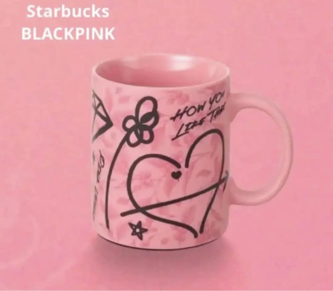 BLACKPINK Starbucksコラボ マグカップ新品未使用 完売品】ブラックピンク✖️スターバックス コラボマグカップ