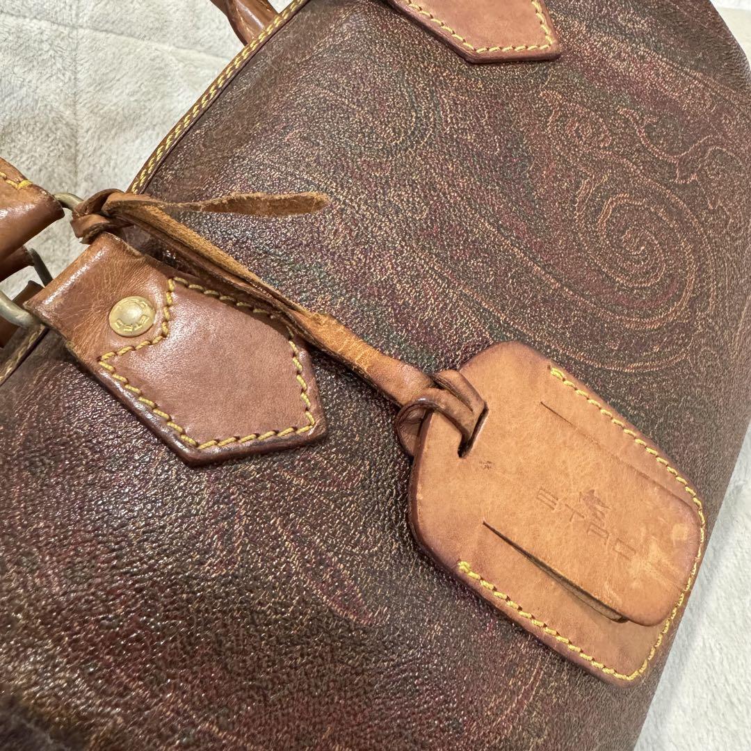エトロ ETRO ミニボストン ハンドバッグ ペイズリー 総柄