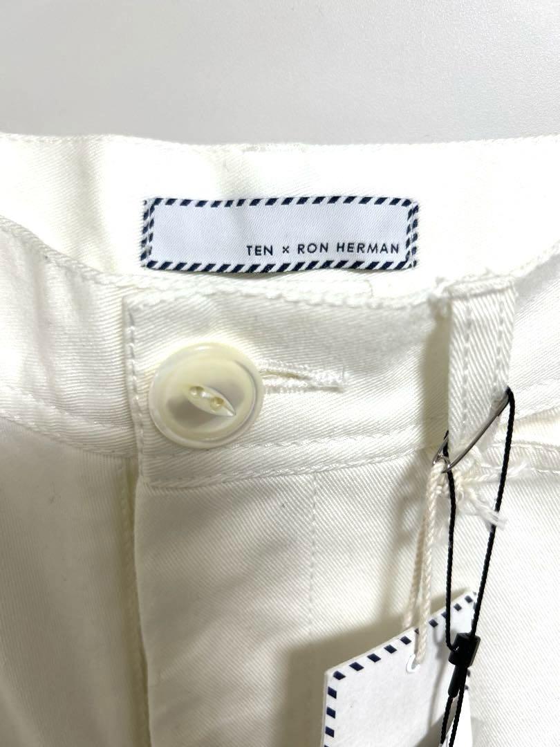 新品未使用】TEN× RonHerman コラボ ホワイトデニム バギーXS