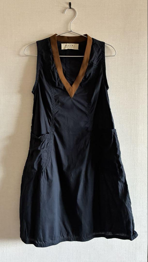 本物 美品 マルニ ドレープ レイヤード カットソー ノースリーブ チュニック marni マルニ ノースリーブ チュニック 38 - メルカリ