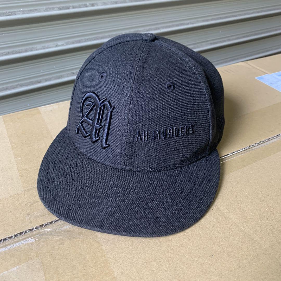 黒い帽子 ah murderz × NEW ERA The eyesキャップ