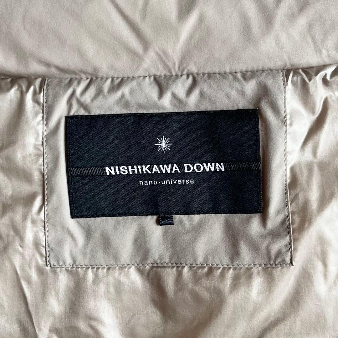 未使用級✨ ナノユニバース×西川ダウン スタンドポンチョ ダウン90% F 未使用級✨ ナノユニバース×西川ダウン スタンドポンチョ ダウン90% F