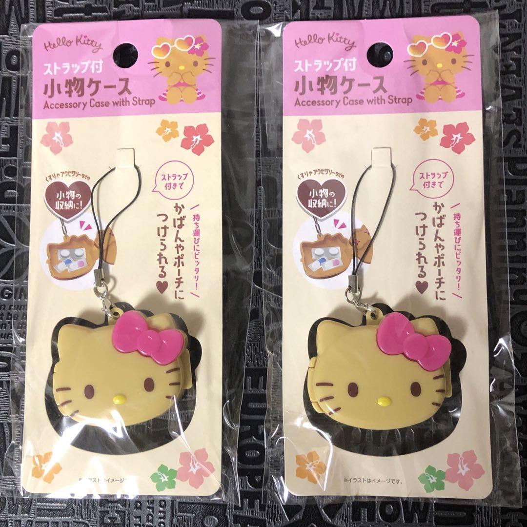 ストラップ 付 小物 ケース 2個 日焼け キティ ⑥ - メルカリ