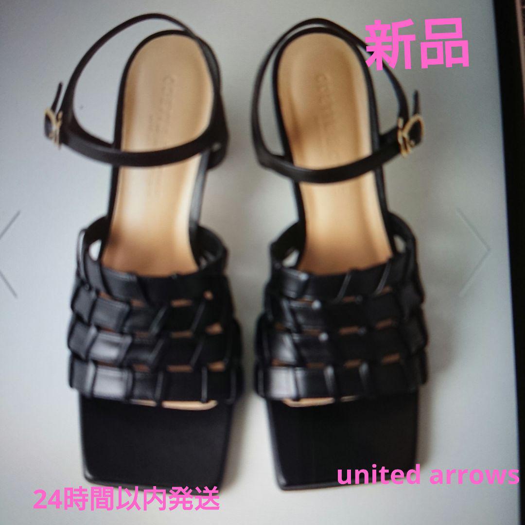 新品Odette e Odile ブラックレーザーサンダル サイズ25 - メルカリ