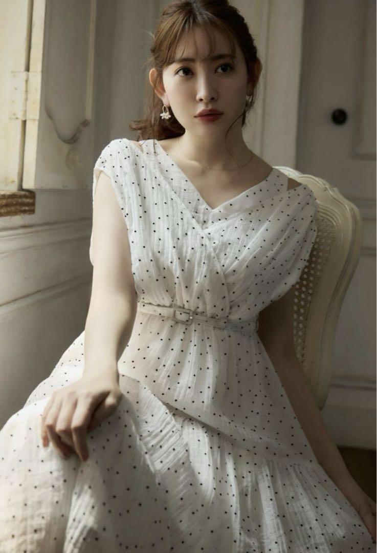 正規品 herlipto Tiered Polka Dot Long Dress