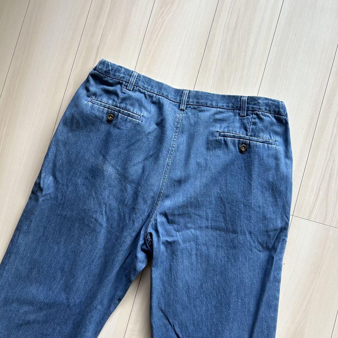 90-00s HAGGER ツータックデニムスラックス メキシコ製 38×30 90-00s HAGGER ツータックデニムスラックス メキシコ製 38×30