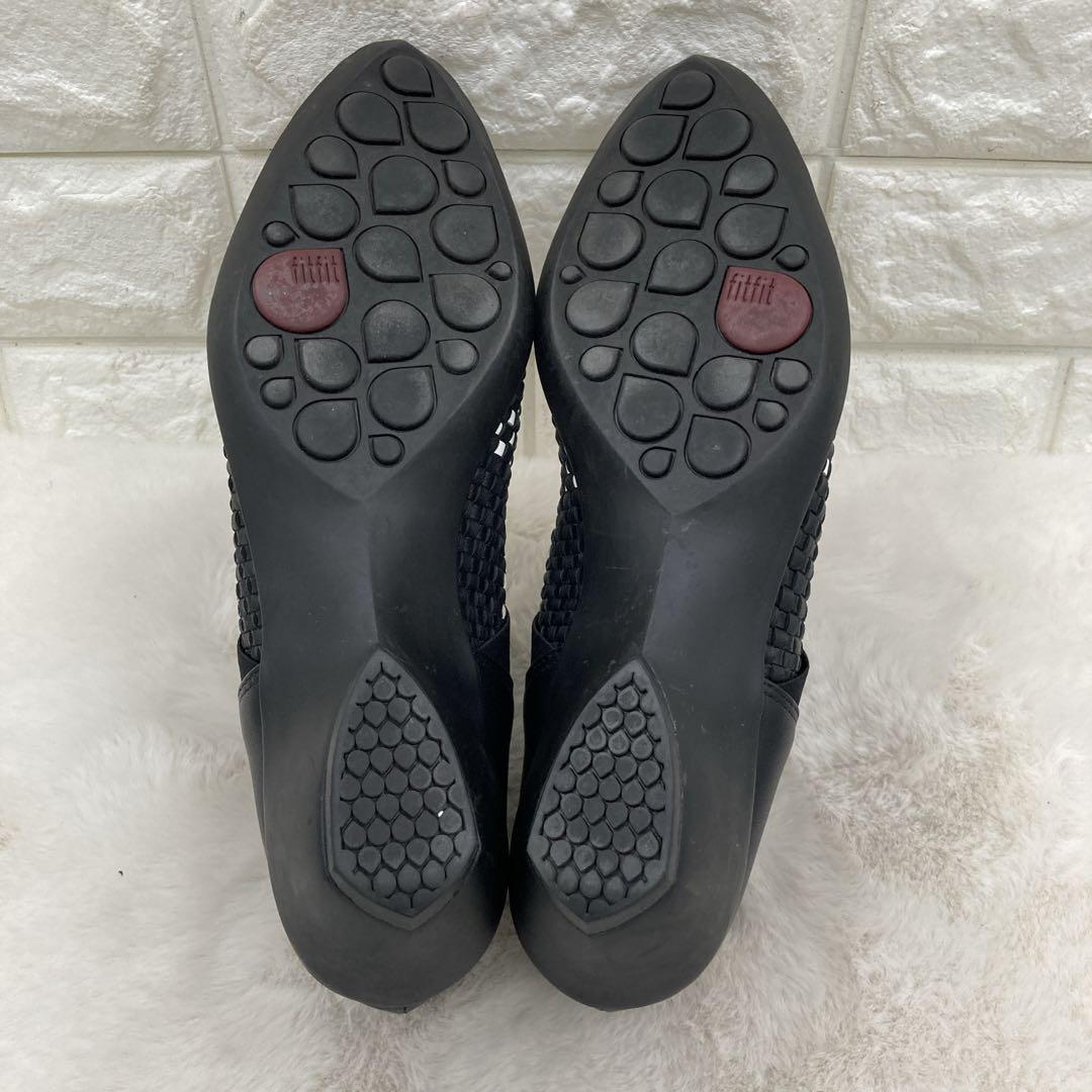 ❤美品❤fitfit フィットフィット ストラップパンプス バイカラー 24.5