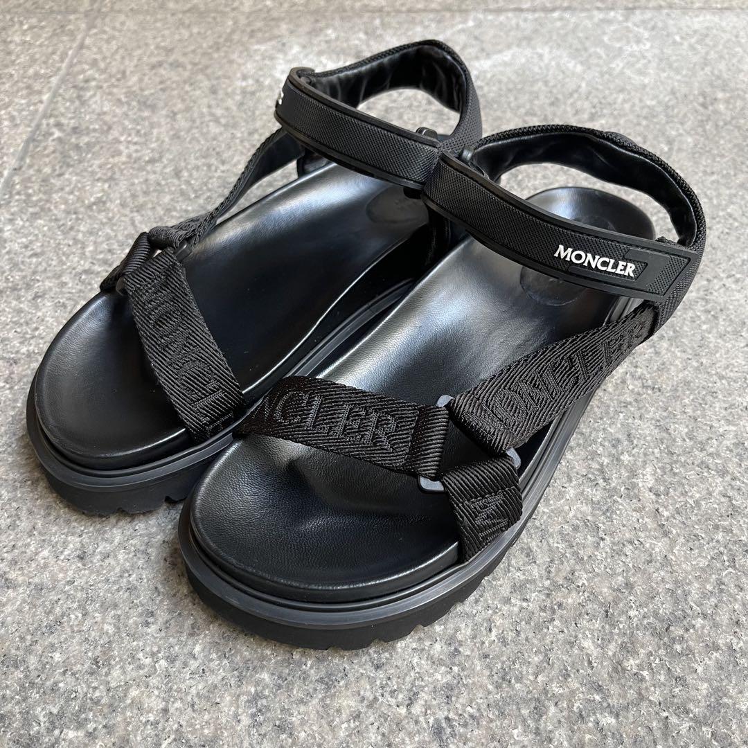 MONCLER ブラック サンダル モンクレール