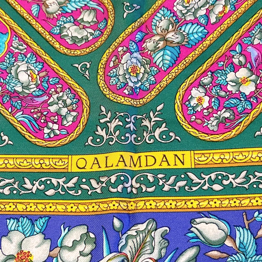 エルメス HERMES スカーフ カレ タグ付き カラムダン QALAMDAN エルメス HERMES スカーフ カレ タグ付き カラムダン QALAMDAN