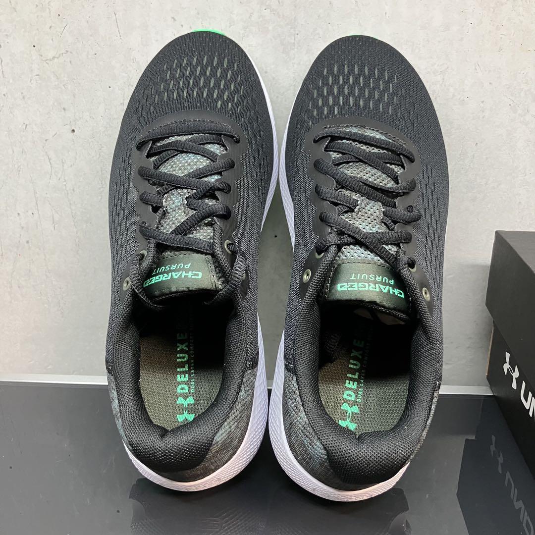 UNDER ARMOUR スニーカー 27.5cm ブラック/グリーン