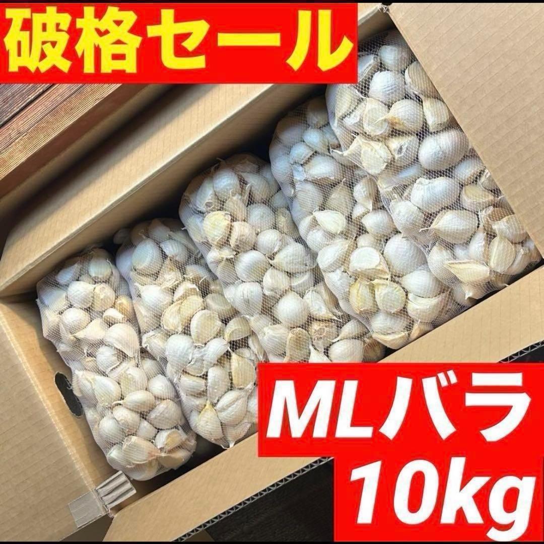 【大特価】新物 青森県産 にんにく MLバラ 10kg　福地ホワイト 種