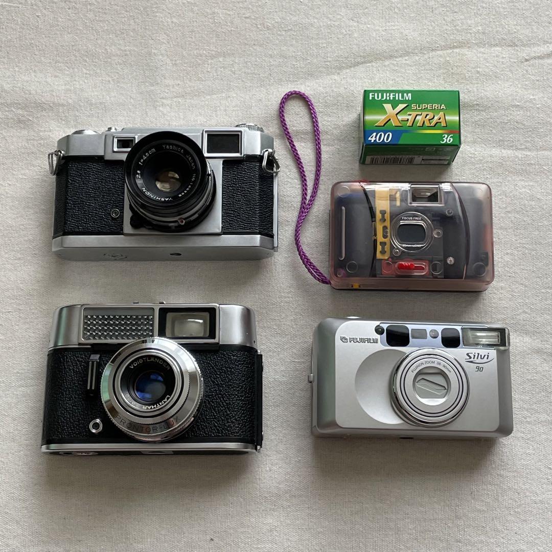 フィルムカメラまとめ売り4種/ホクトレンダー/ヤシカ/富士フィルム