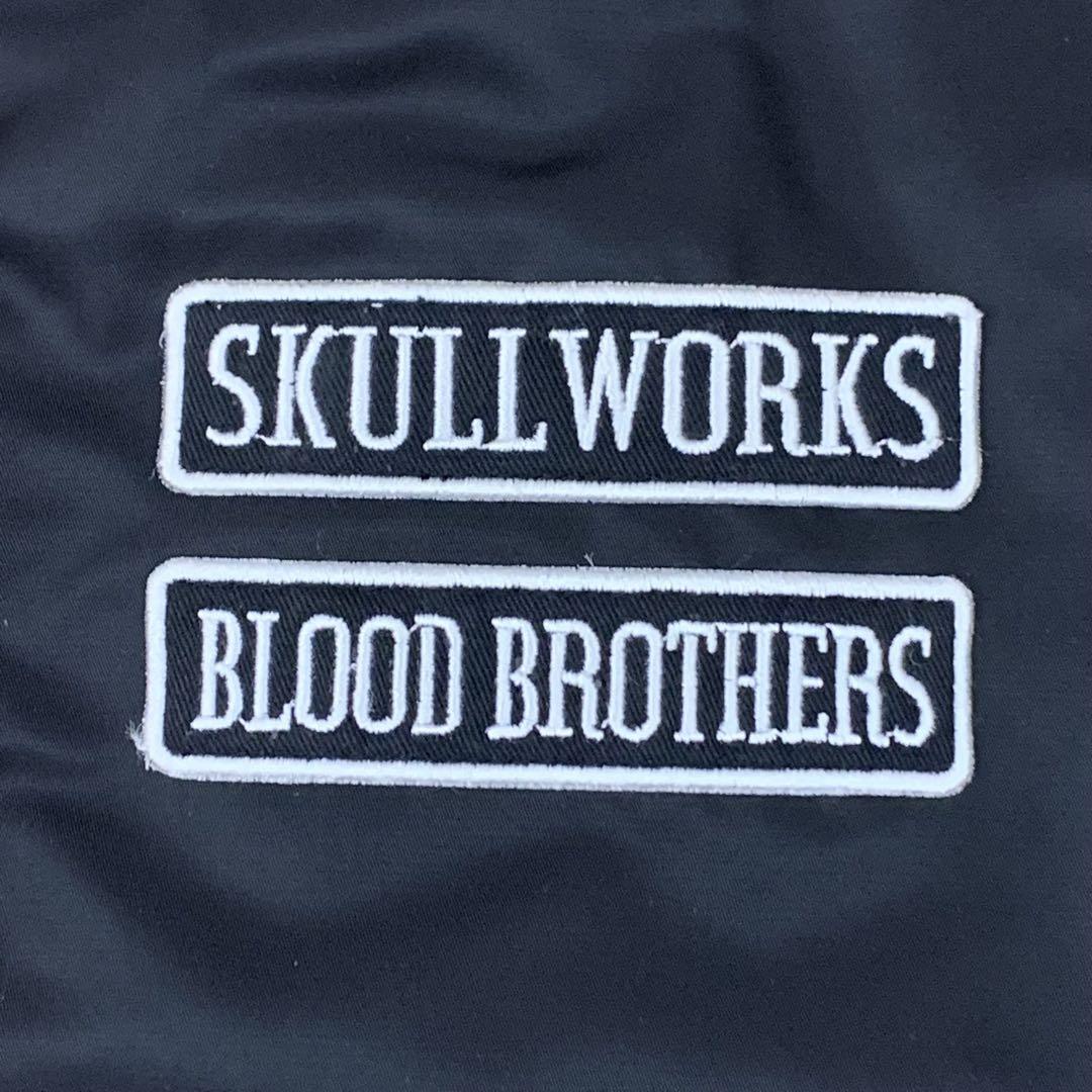 極美品　SKULL WORKS スカル MA-1 フライトジャケット　スタジャン