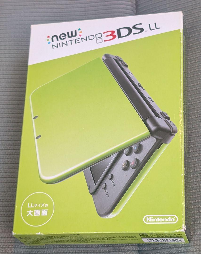 New ニンテンドー 3DS LL 本体 ライム×ブラック 動作確認済み