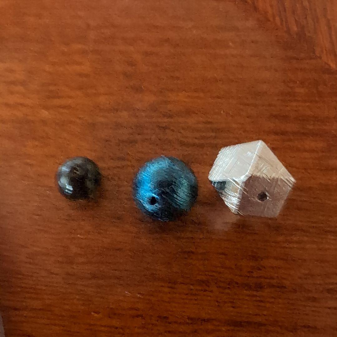 隕石ビーズ 3点まとめて
