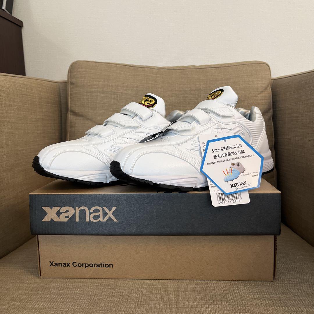 Xanax 野球 トレーニングシューズ 白 27.5 幅広 COOLMAX
