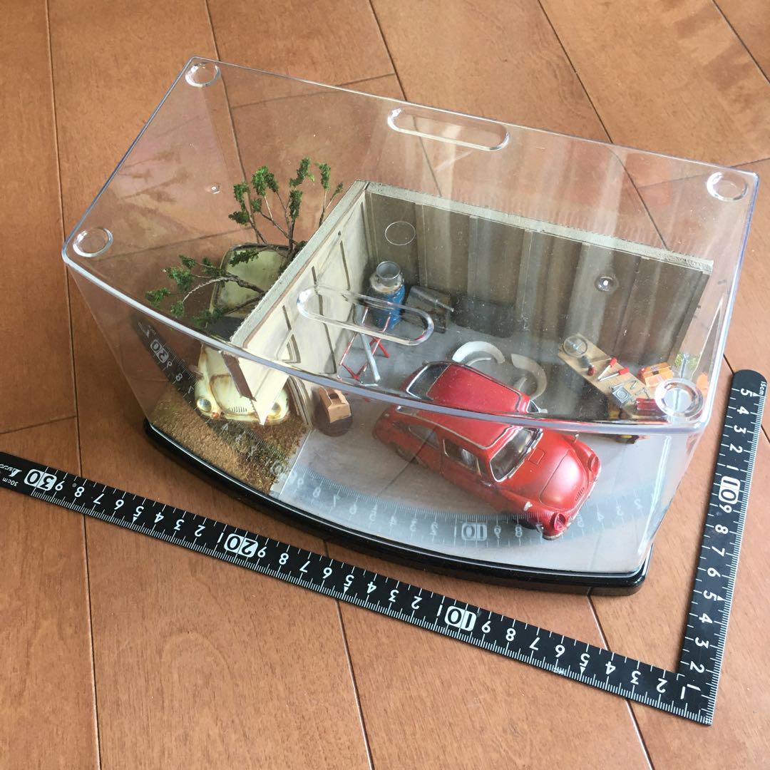 マイクロエース 旧アリイ1/32スバル360車庫ガレージジオラマ