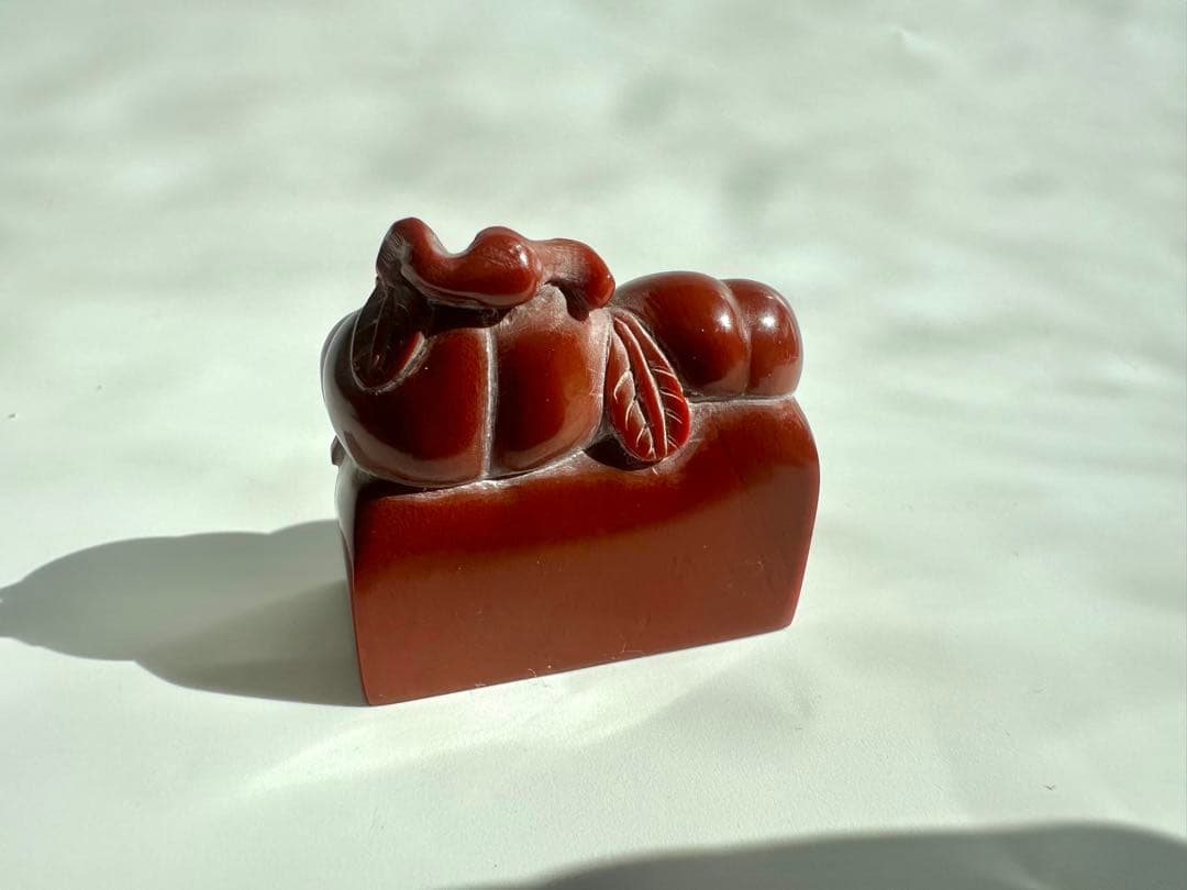 【柿】 かき 美品 高級印材 篆刻 印石 ラオス 印石 水凍 朱砂 【柿】 かき 美品 高級印材 篆刻 印石 ラオス 印石 水凍 朱砂