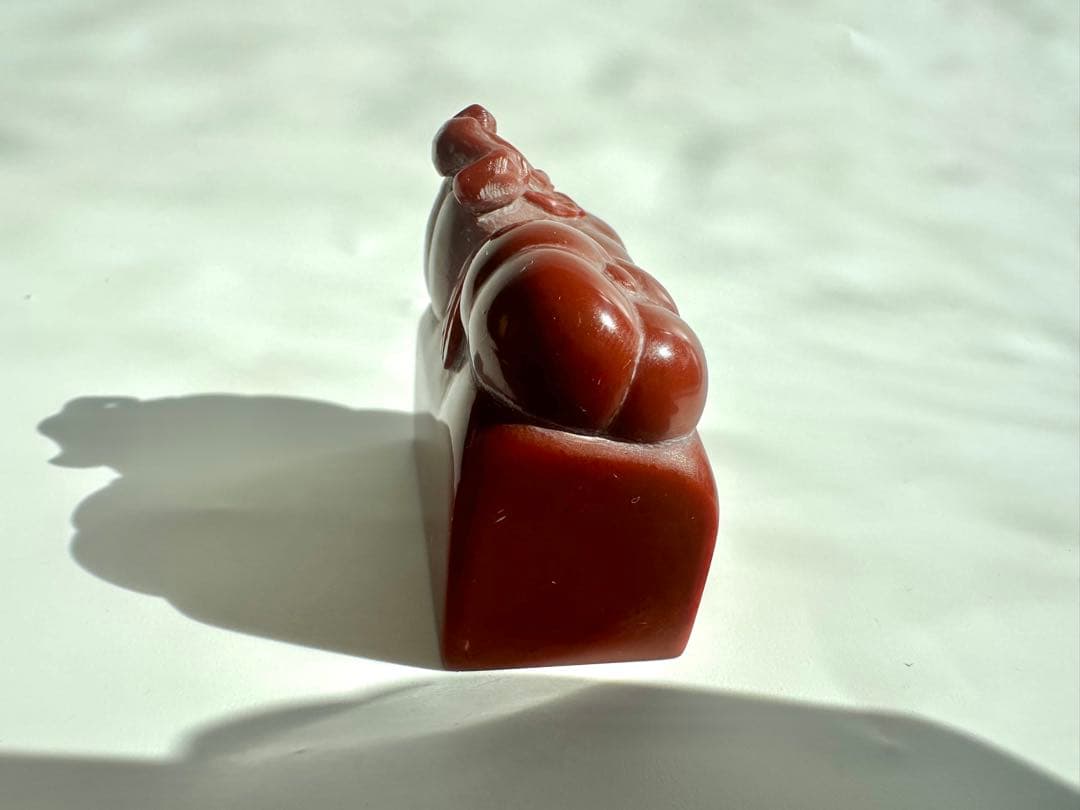 【柿】 かき 美品 高級印材 篆刻 印石 ラオス 印石 水凍 朱砂 【柿】 かき 美品 高級印材 篆刻 印石 ラオス 印石 水凍 朱砂