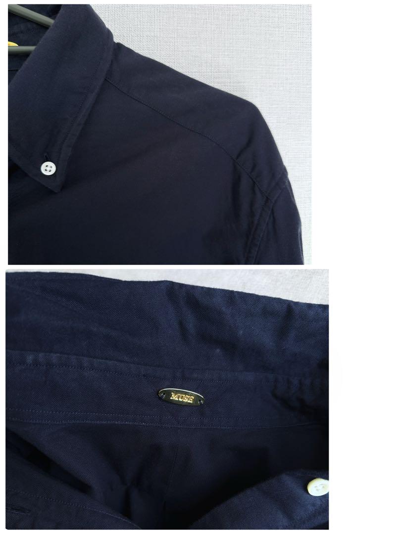 美品△2021△Deuxieme Classe//OXFORD BDシャツ 紺色
