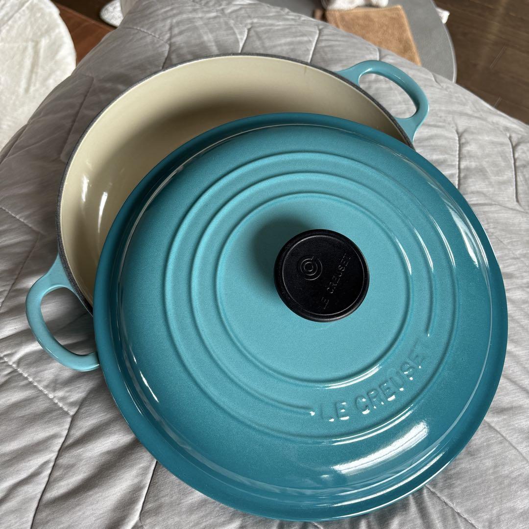 LE CREUSET 両手鍋 ターコイズ 26cm