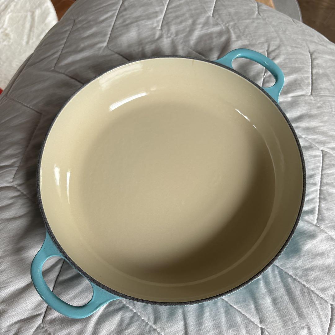 LE CREUSET 両手鍋 ターコイズ 26cm