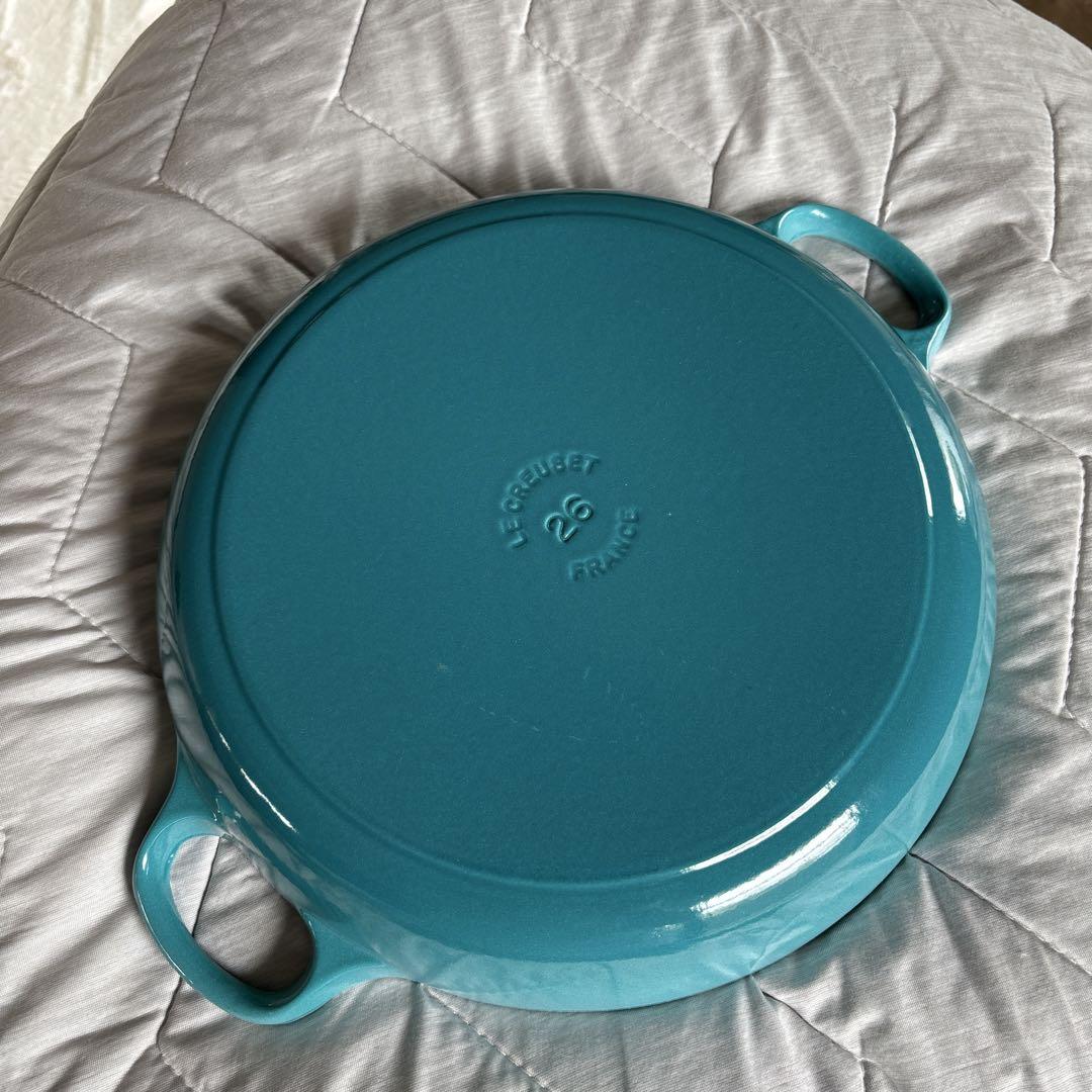 LE CREUSET 両手鍋 ターコイズ 26cm
