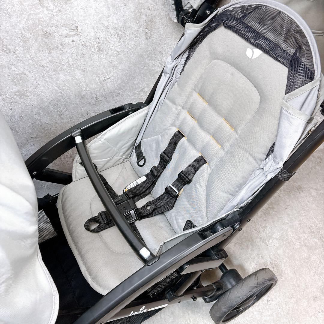 美品♪ Joie エヴァライトデュオ グレーフランネル 二人乗り 双子ベビーカー
