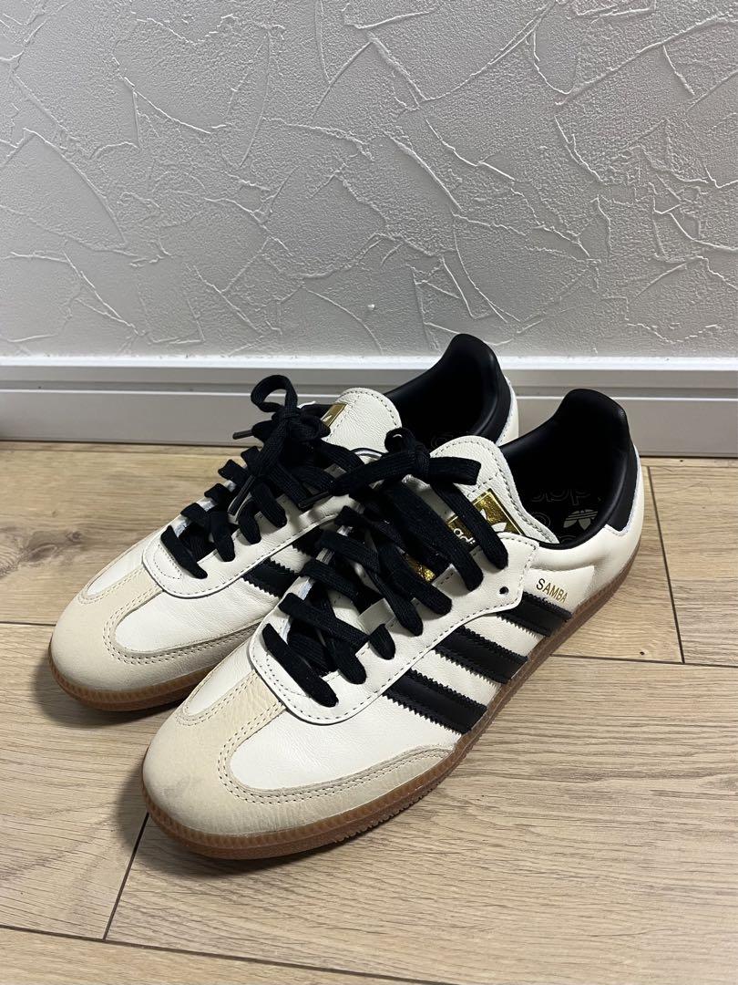 adidas Samba ホワイト/ブラック/ベージュ