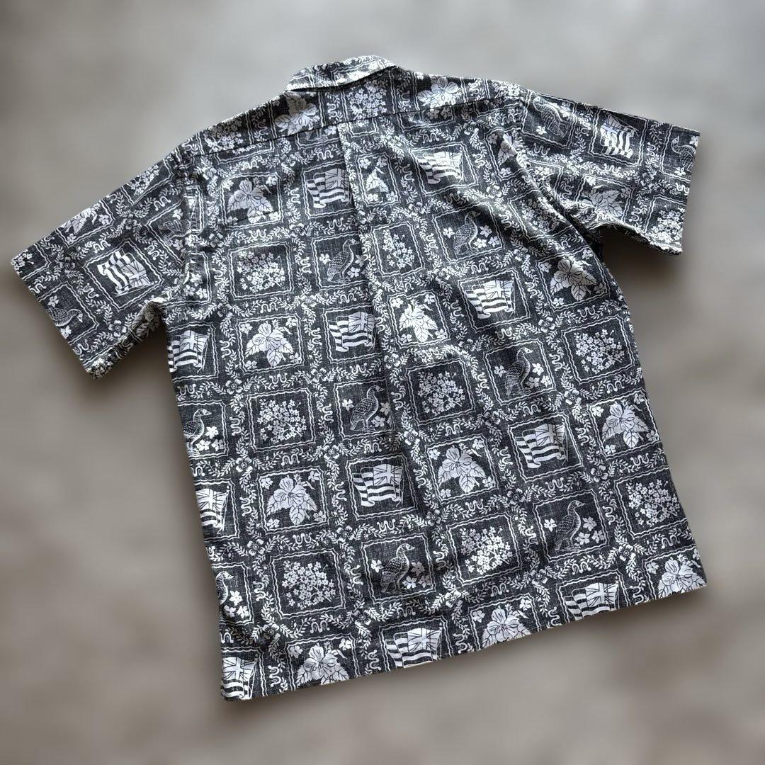 極美品】レインスプーナー アロハシャツ 90s ブラック プル