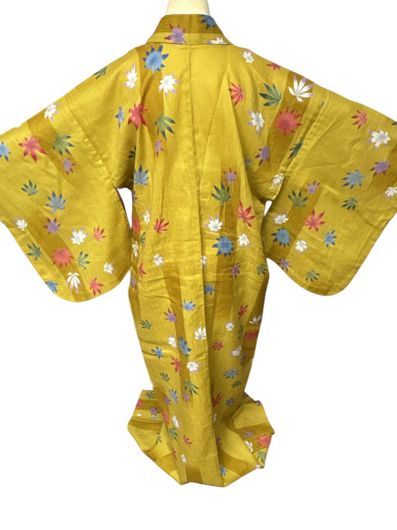 美品 洗える夏着物 薄物 KUMIKYOKU 浴衣