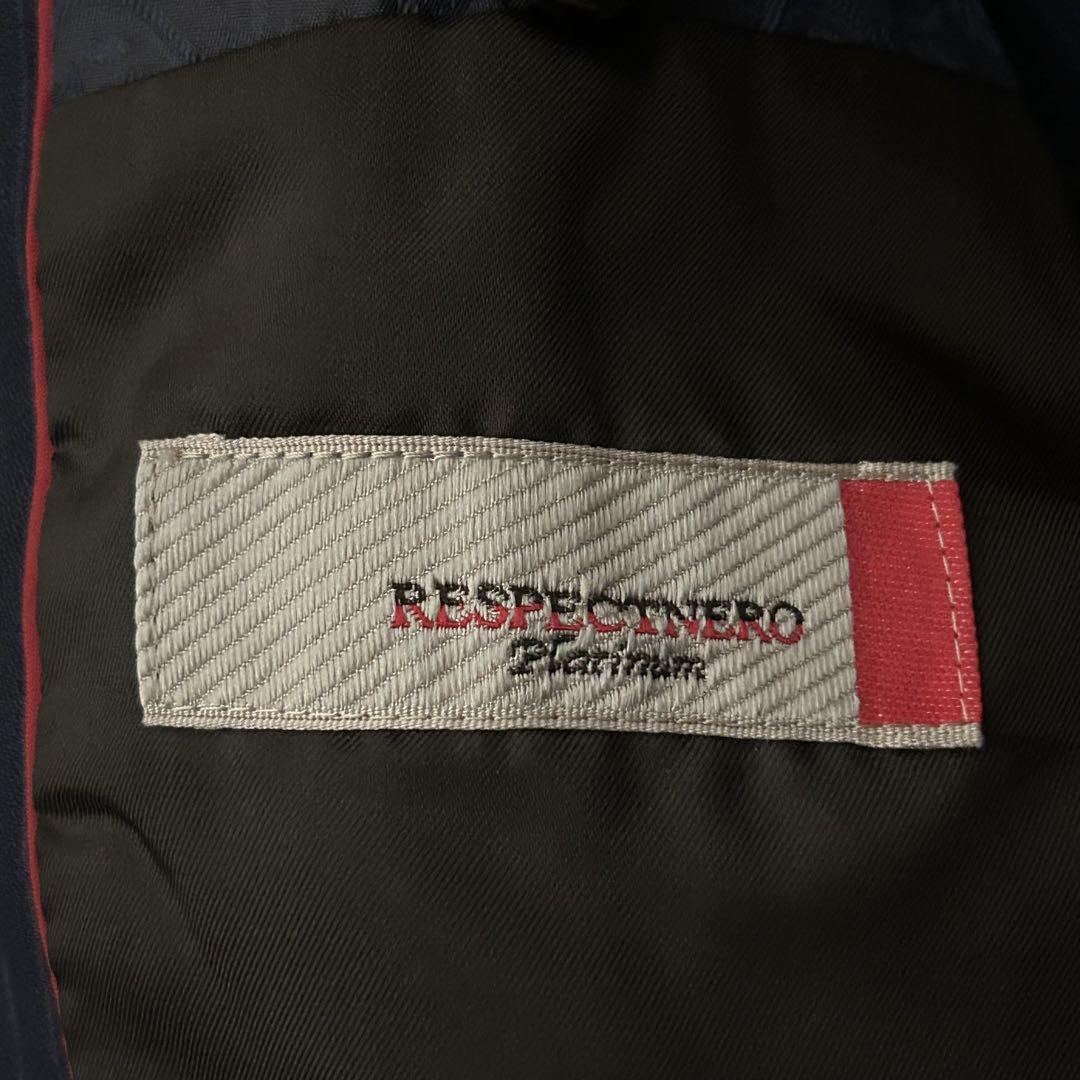 未使用級 RESPECTNERO Platinum 濃紺 テーラードジャケット