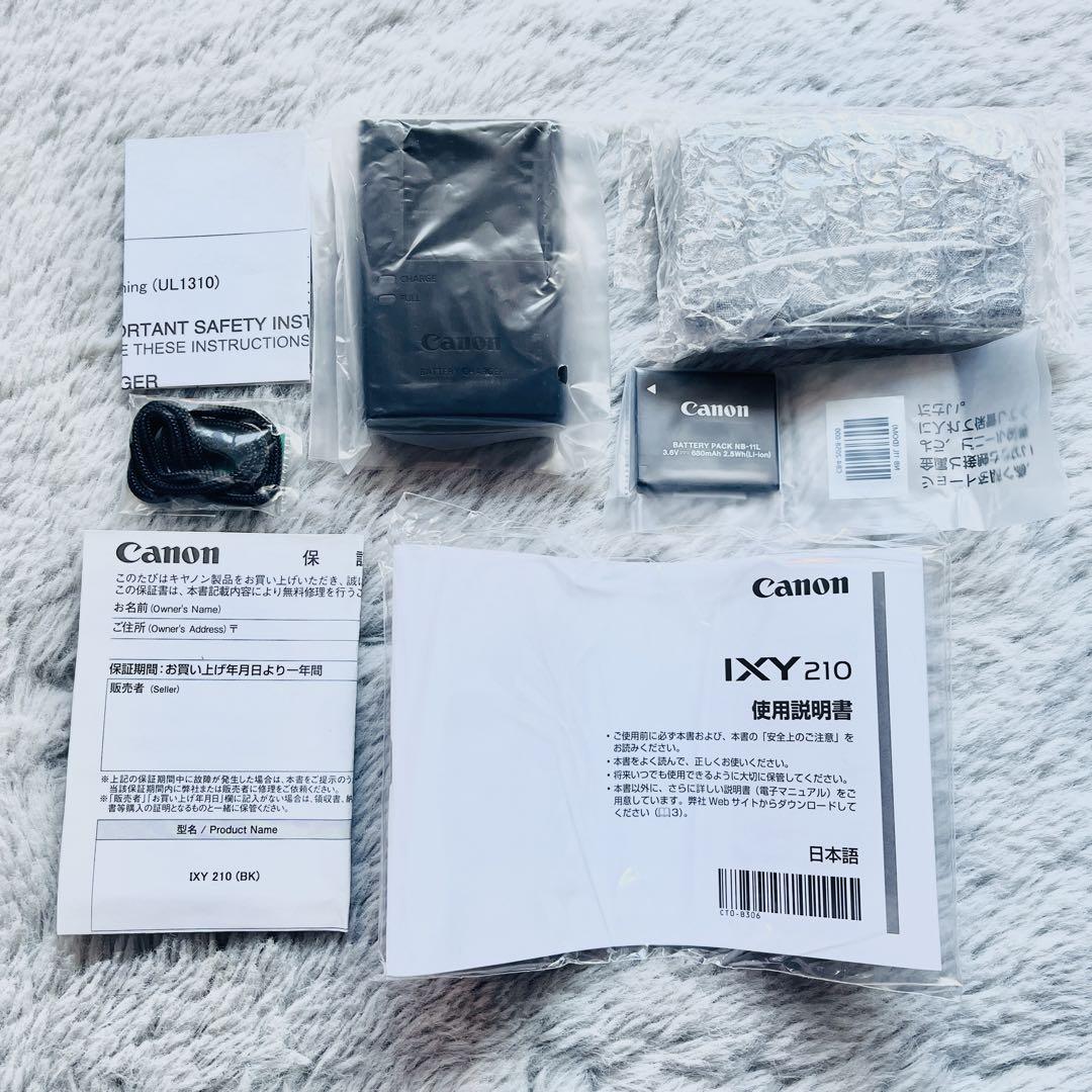 【ほぼ未使用】Canon IXY210 デジタルカメラ ブラック