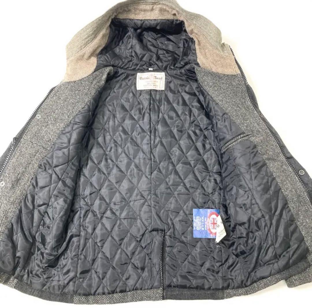 Harris Tweed ビンテージ ヘリボーン ダッフルジャケット