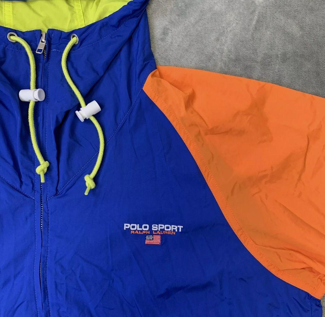 Polo Sport ナイロンジャケット usa 1992 ラルフローレン 通販情報 《ワンポイント刺繍》海外古着POLO SPORTポロスポーツナイロンジャケット ナイロンジャケット