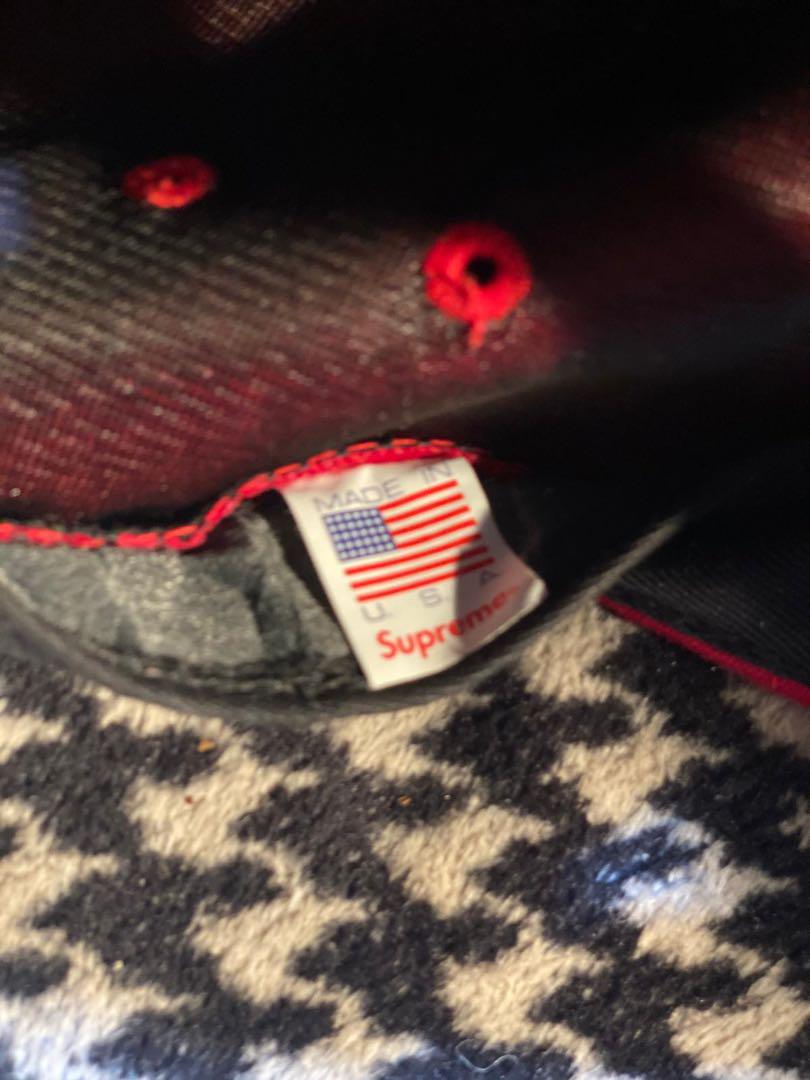 Supreme 帽子レッド