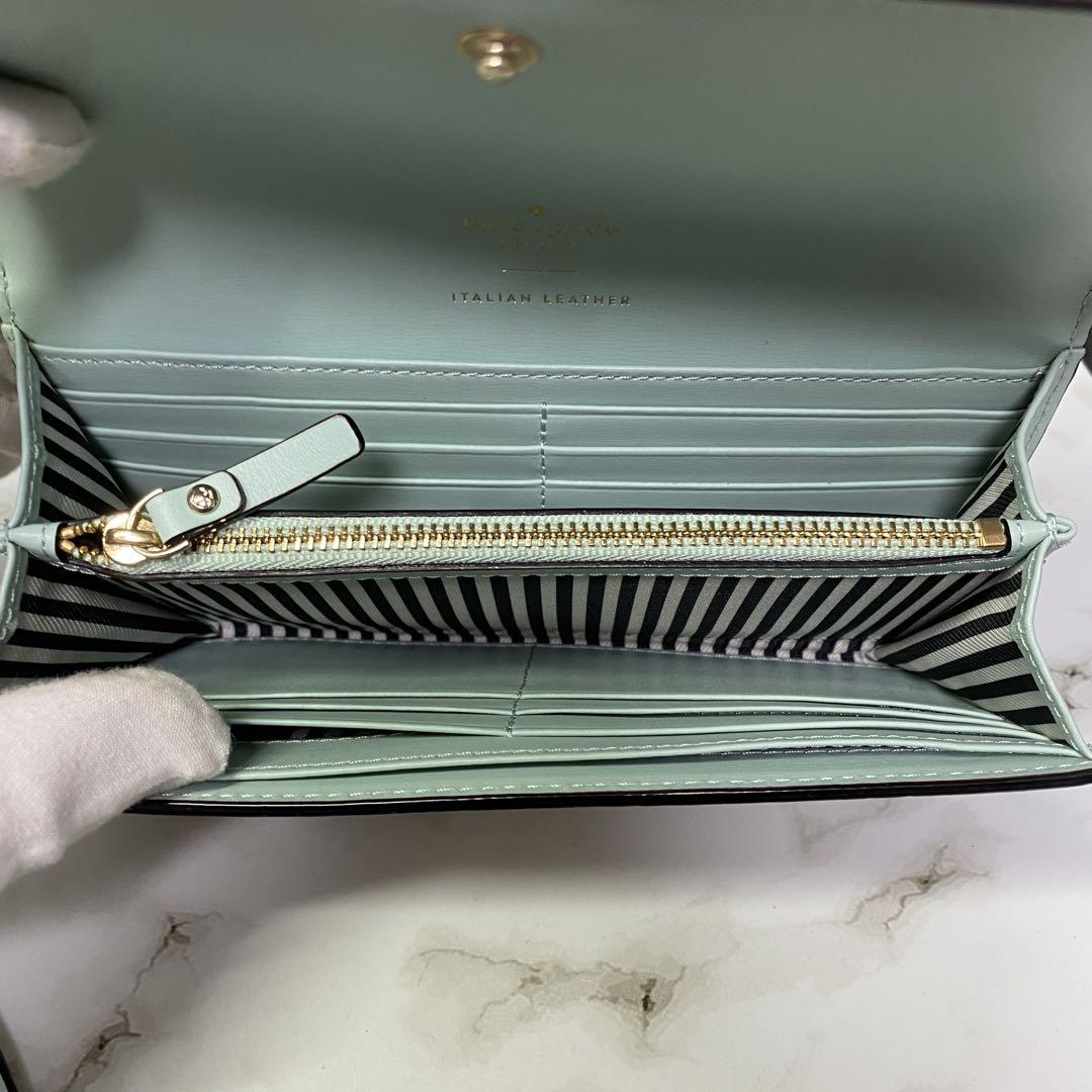 美品 イタリアンレザー kate spade ケイトスペード 長財布 内側未使用
