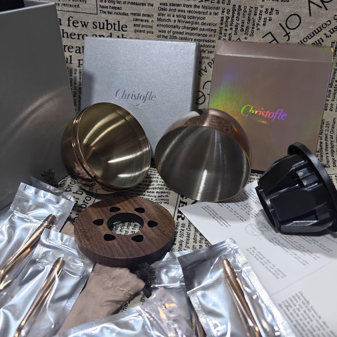 未使用 Christofle エスプレッソスプーン6本セット ローズ