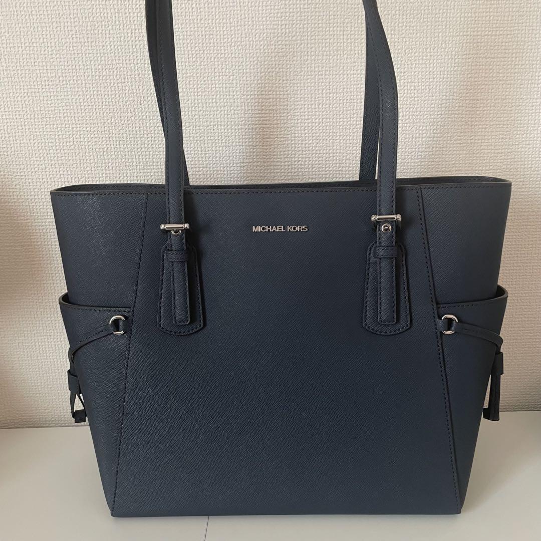 マイケルコース♡レザートートバッグ♡ネイビー