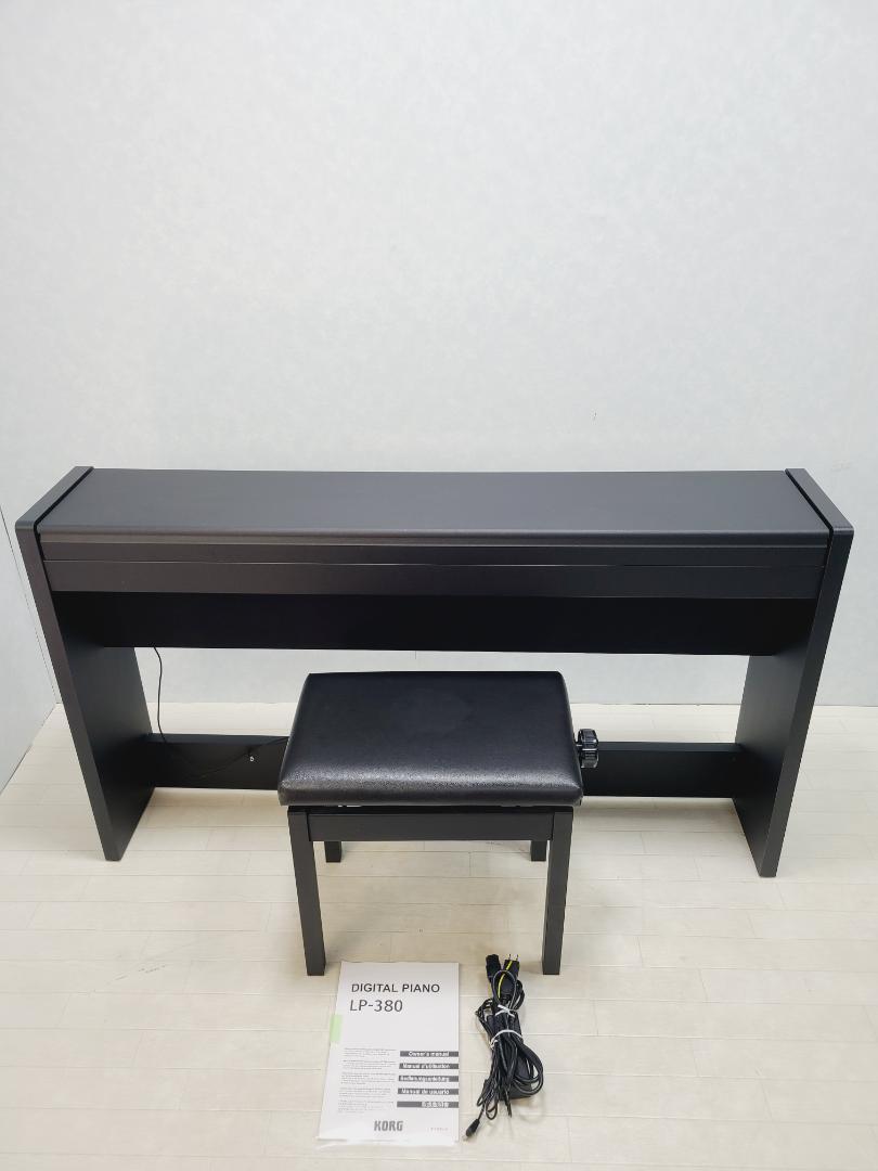 T☆143 KORG 電子ピアノLP-380-BK 88鍵盤 直接引き取りのみ