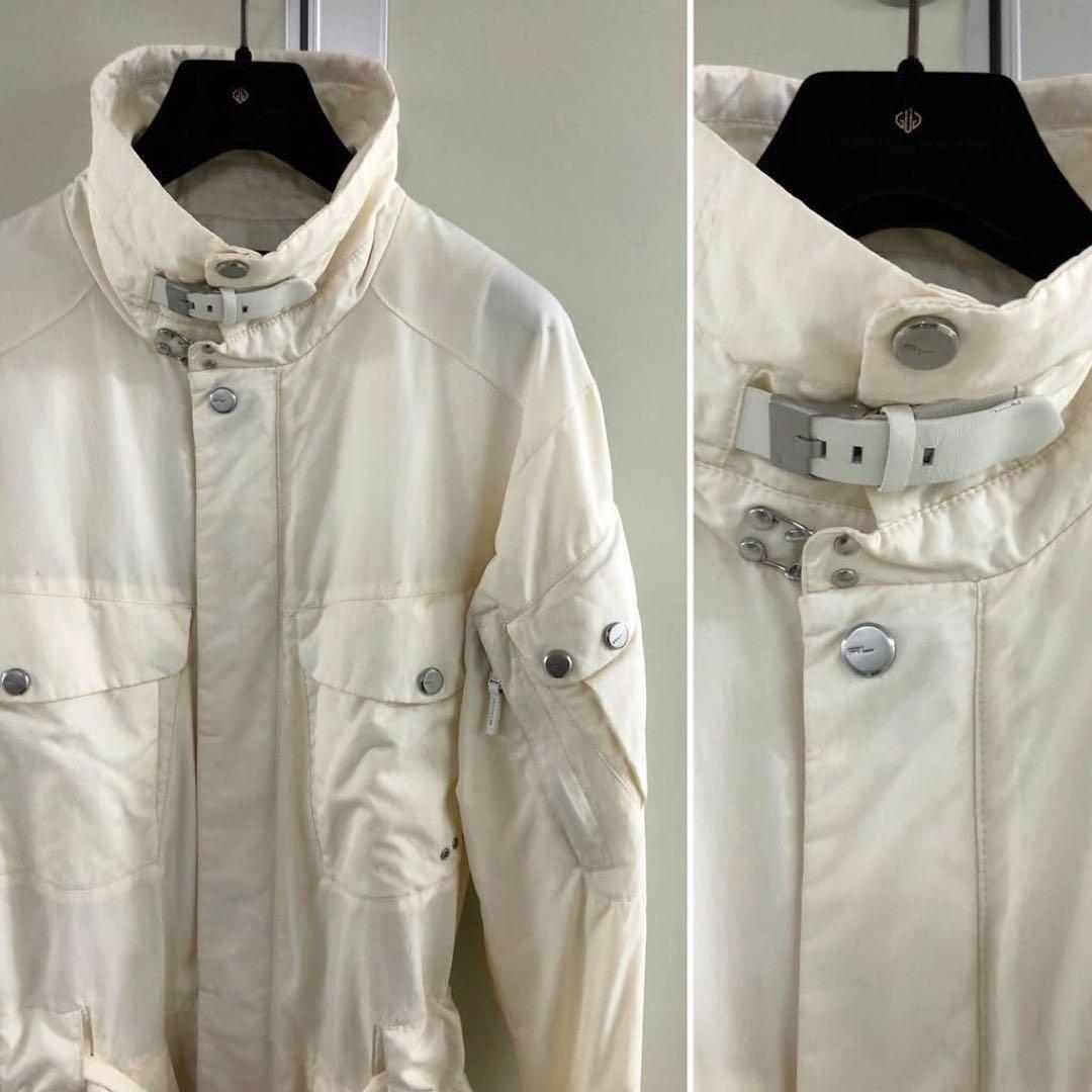 RALPH LAUREN】オフ白 オイルド ナイロン フィールド ジャケット