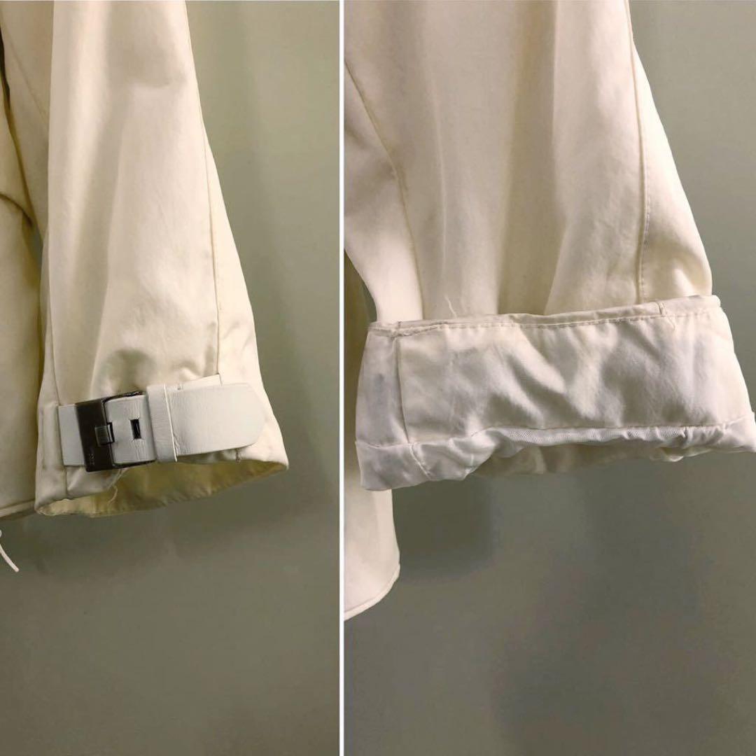 RALPH LAUREN】オフ白 オイルド ナイロン フィールド ジャケット