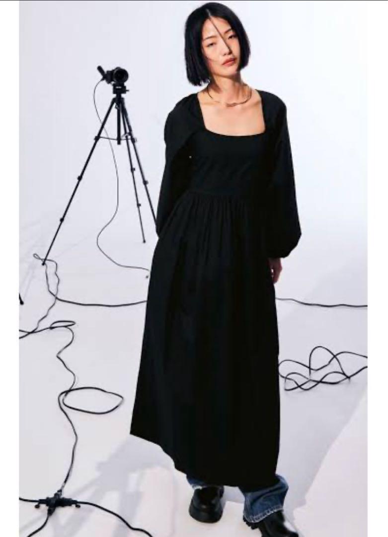 ☆ドイツ発*ZARA*新作*スクエアネックワンピ/BLACK☆ ZARA ザラ☆スクエアネックワンピース ブラック - メルカリ