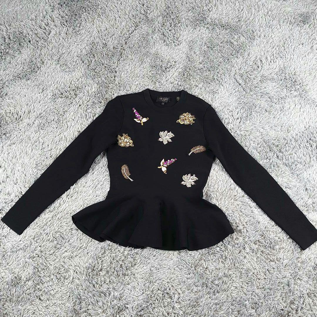 tedbaker ペプラムニット ビジュー スパンコール テッドベイカー 希少