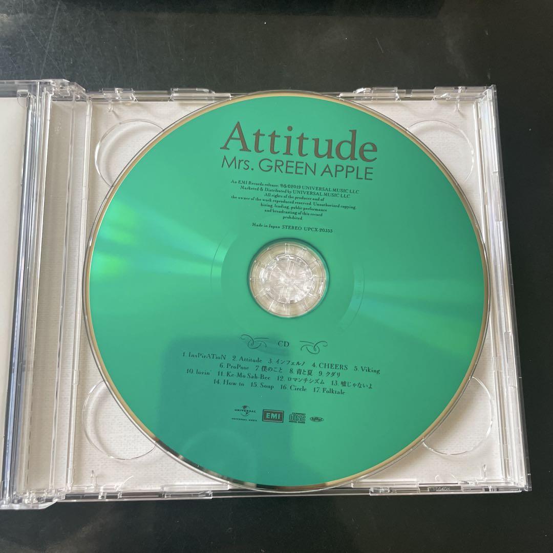 Mrs. GREEN APPLE Attitude CD 初回限定盤