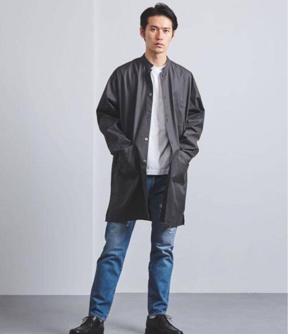 美品 FUJITO スタンドカラー シャツコート チェック 美品 FUJITO スタンドカラー シャツコート チェック（カジュアル